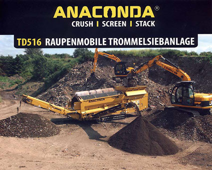 Anaconda TD516 Raupenmobile Trommelsiebanlage